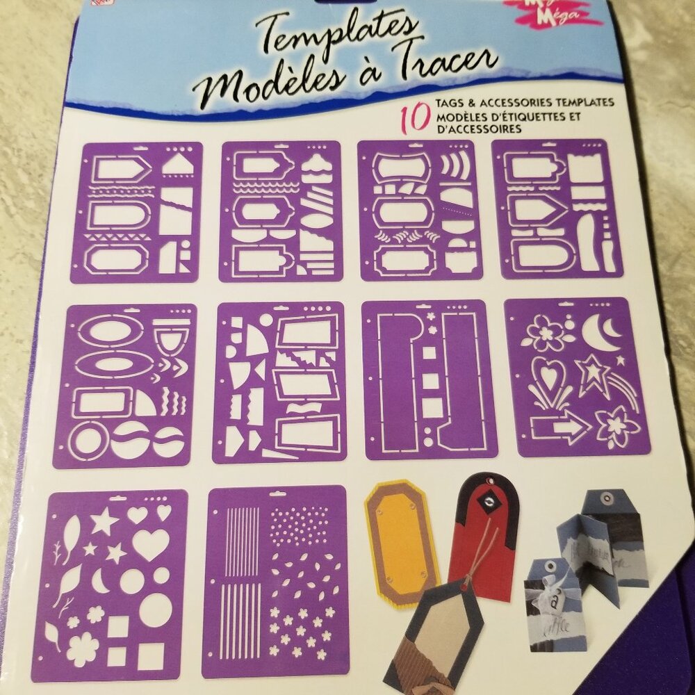 Stencil set Tags and accessories set
